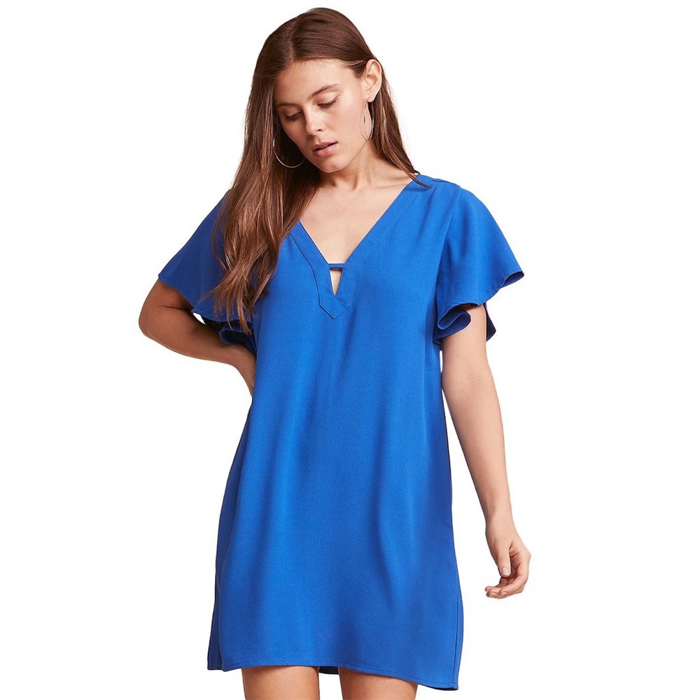 Jack by BB Dakota 0 to 100 Dress Blue Size Large NWT